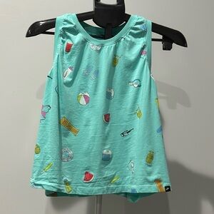 Nike Teal Graphic crop Top Tank size XXL
